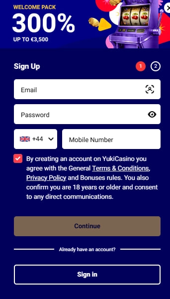 yuki casino login
